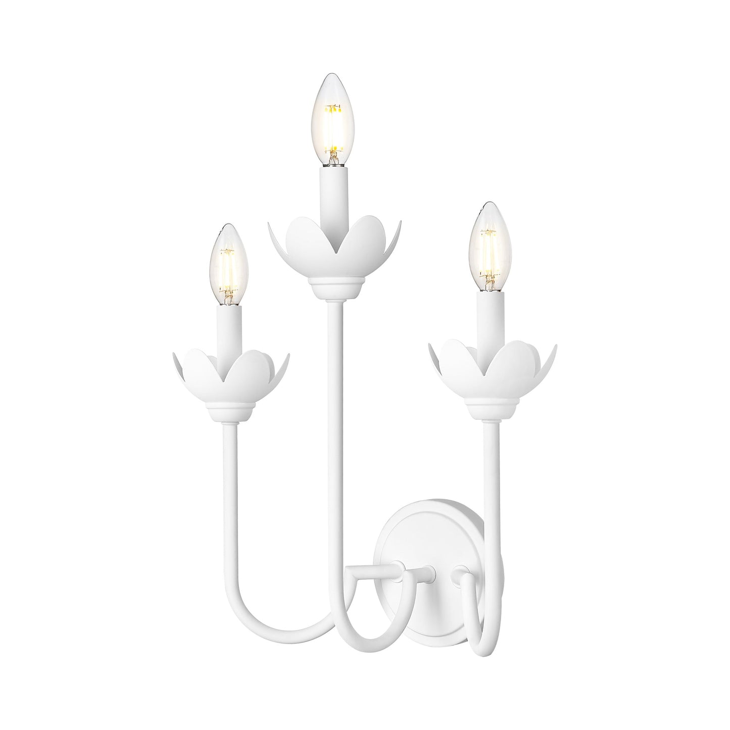 Allistair Wall Light in Textured White (3-Light).