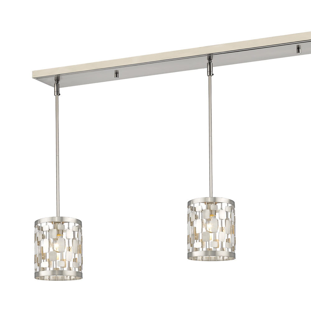 Almet Linear Chandelier in Detail.