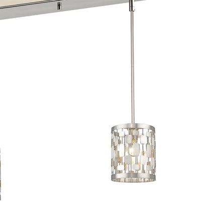 Almet Linear Chandelier in Detail.