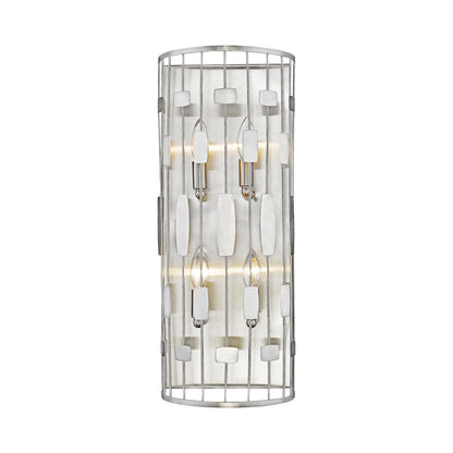 Almet Wall Light in Brushed Nickel.