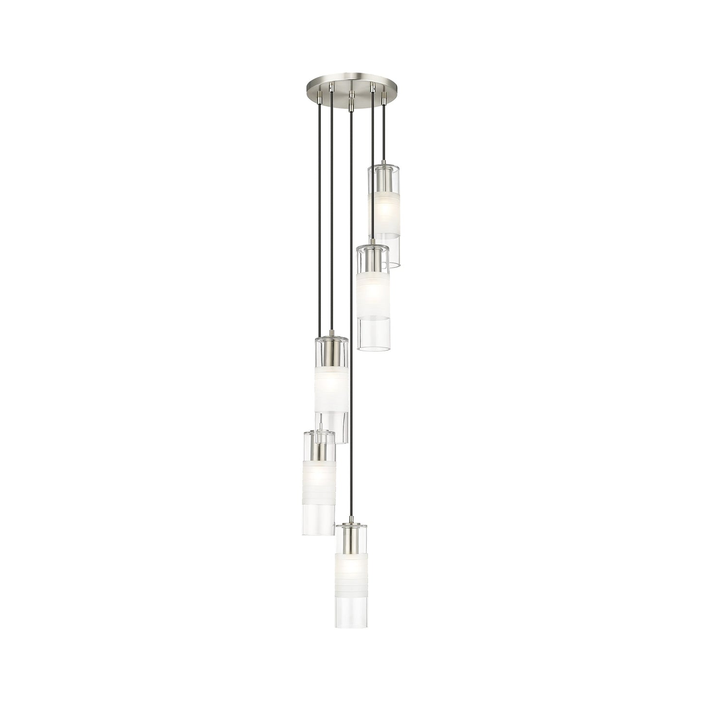 Alton Chandelier in Brushed Nickel (5-Light).