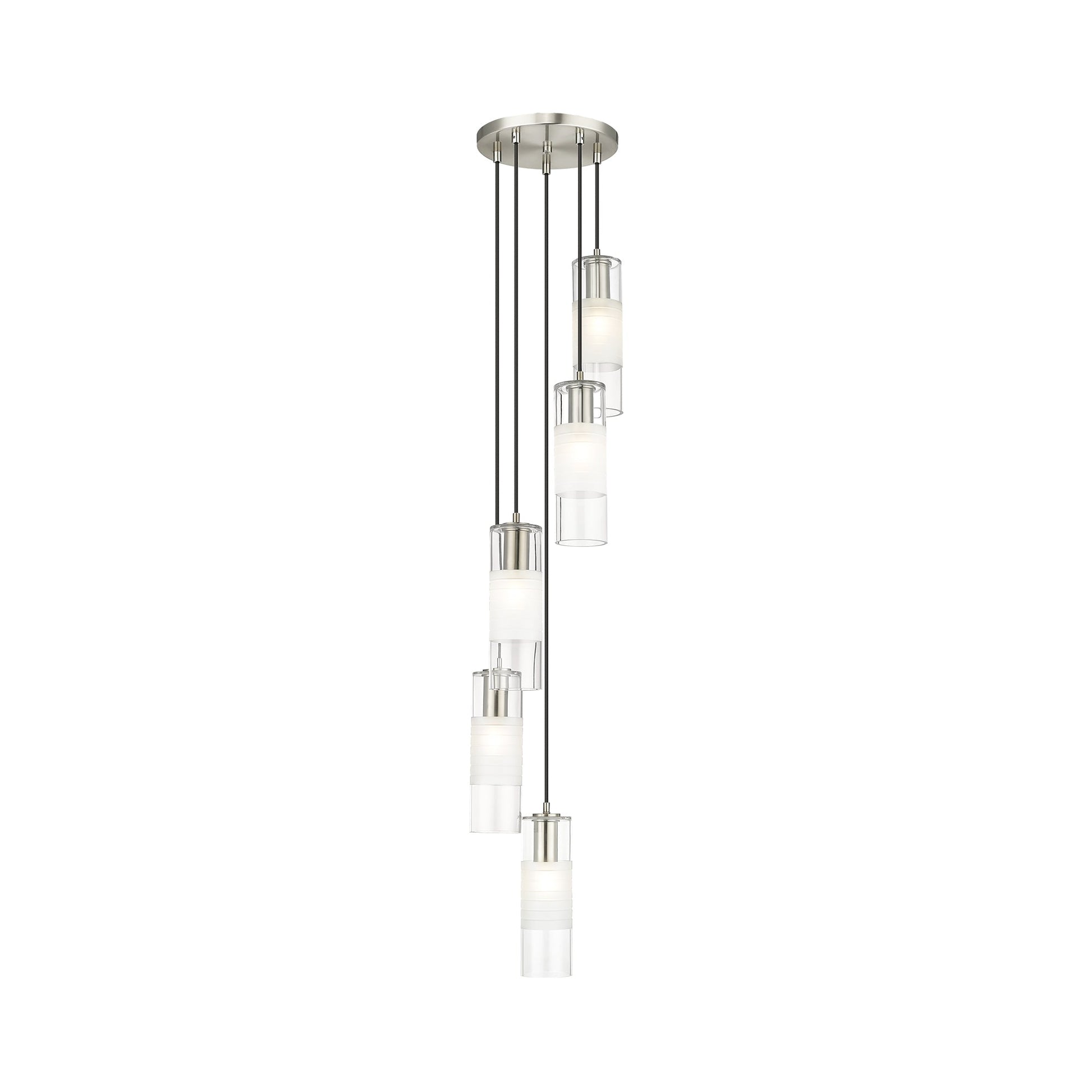 Alton Chandelier in Brushed Nickel (5-Light).
