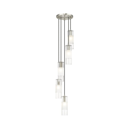 Alton Chandelier in Brushed Nickel (5-Light).