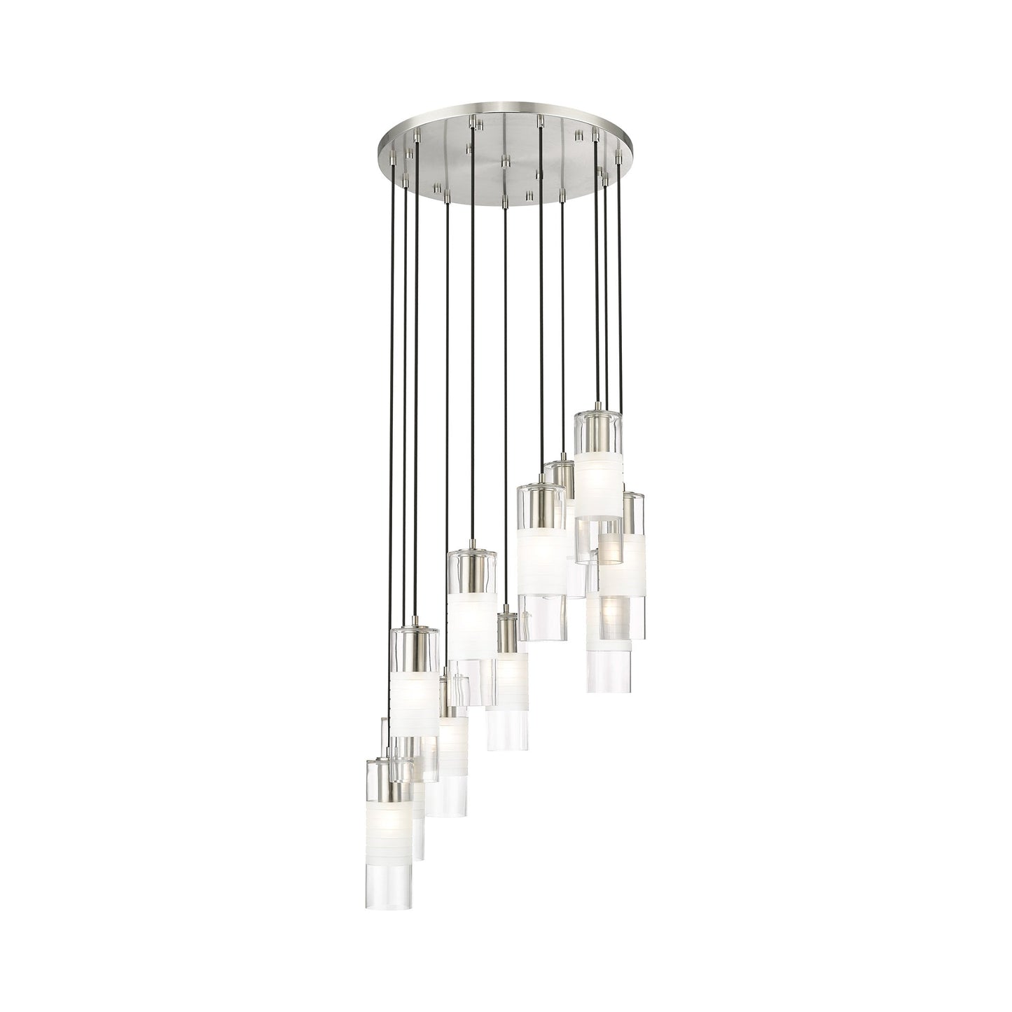 Alton Chandelier in Brushed Nickel (11-Light).