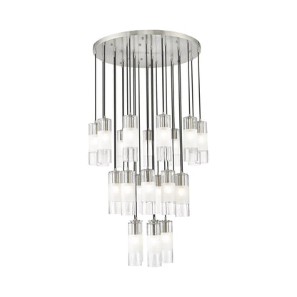 Alton Chandelier in Brushed Nickel (27-Light).
