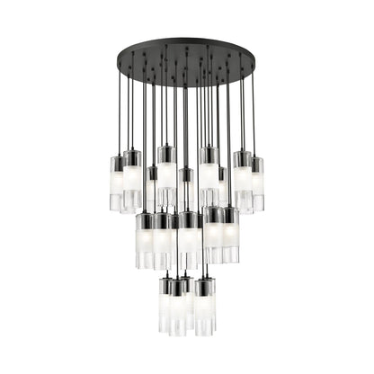 Alton Chandelier in Matte Black (27-Light).