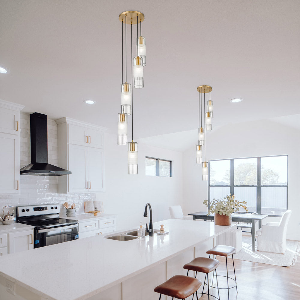 Alton Chandelier in kitchen.