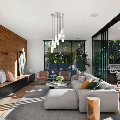 Alton Chandelier in living room.