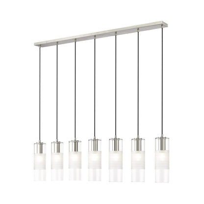 Alton Linear Chandelier in Brushed Nickel (7-Light).