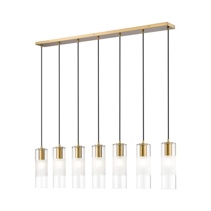 Alton Linear Chandelier in Modern Gold (7-Light).