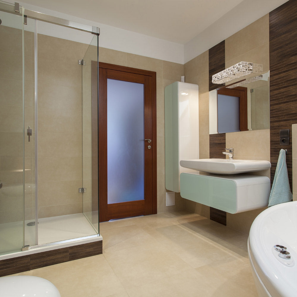 Aludra Bath Vanity Light in bathroom.