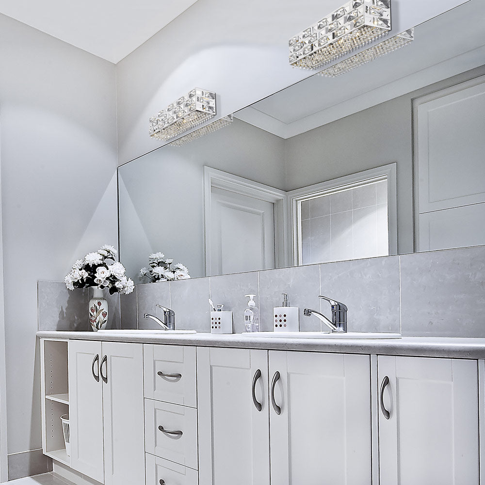Aludra Bath Vanity Light in bathroom.