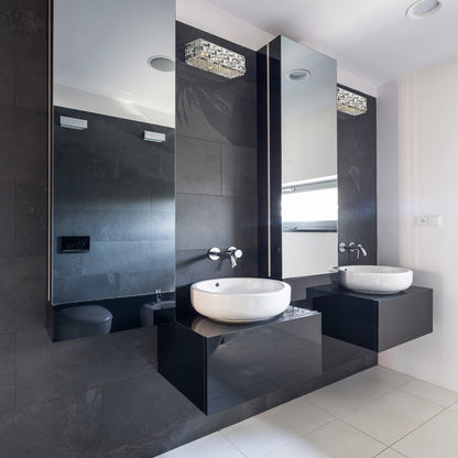 Aludra Bath Vanity Light in bathroom.