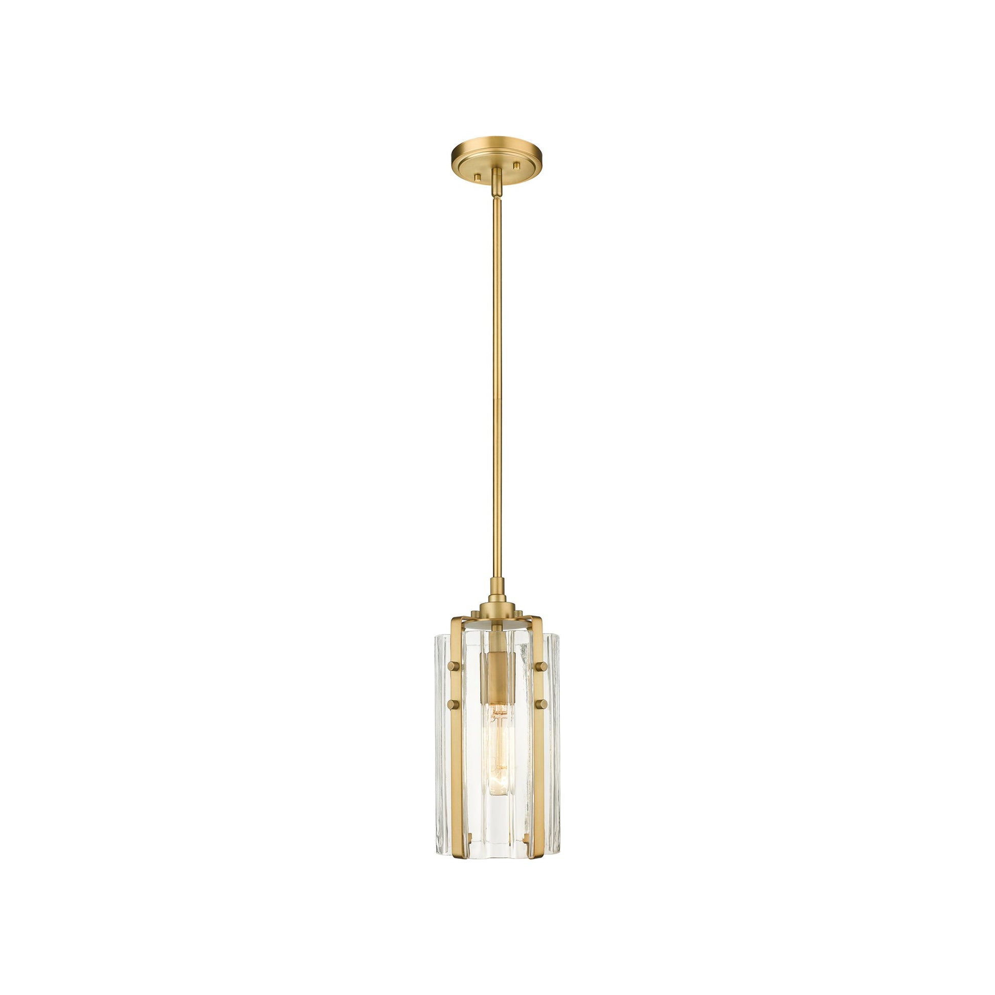 Alverton Pendant Light in Rubbed Brass (5.5-Inch).