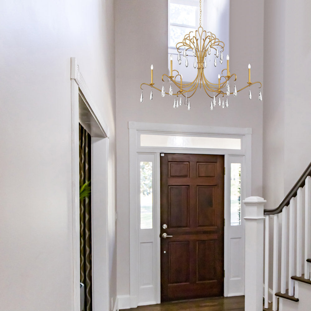 Amara Chandelier in living room.