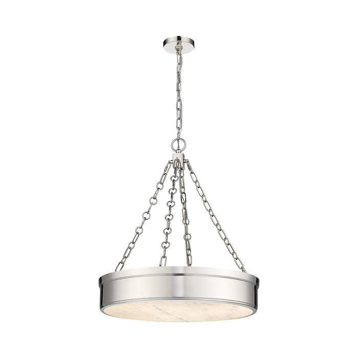 Anders LED Pendant Light in Polished Nickel (Small).