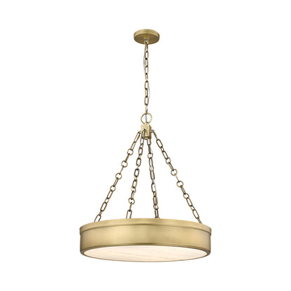 Anders LED Pendant Light in Rubbed Brass (Small).