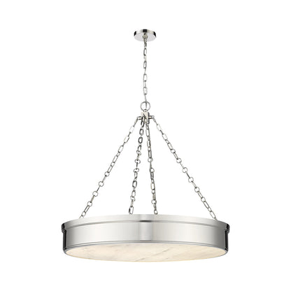 Anders LED Pendant Light in Polished Nickel (Large).