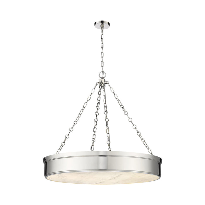 Anders LED Pendant Light in Polished Nickel (Large).