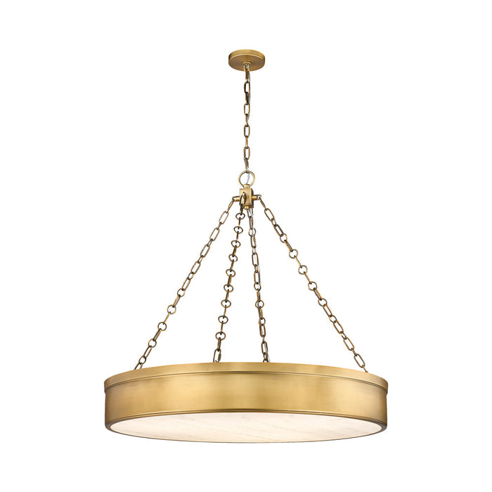Anders LED Pendant Light in Rubbed Brass (Large).