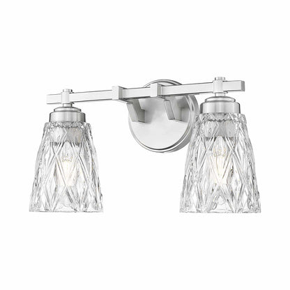 Andree Bath Vanity Light in Brushed Nickel (2-Light).