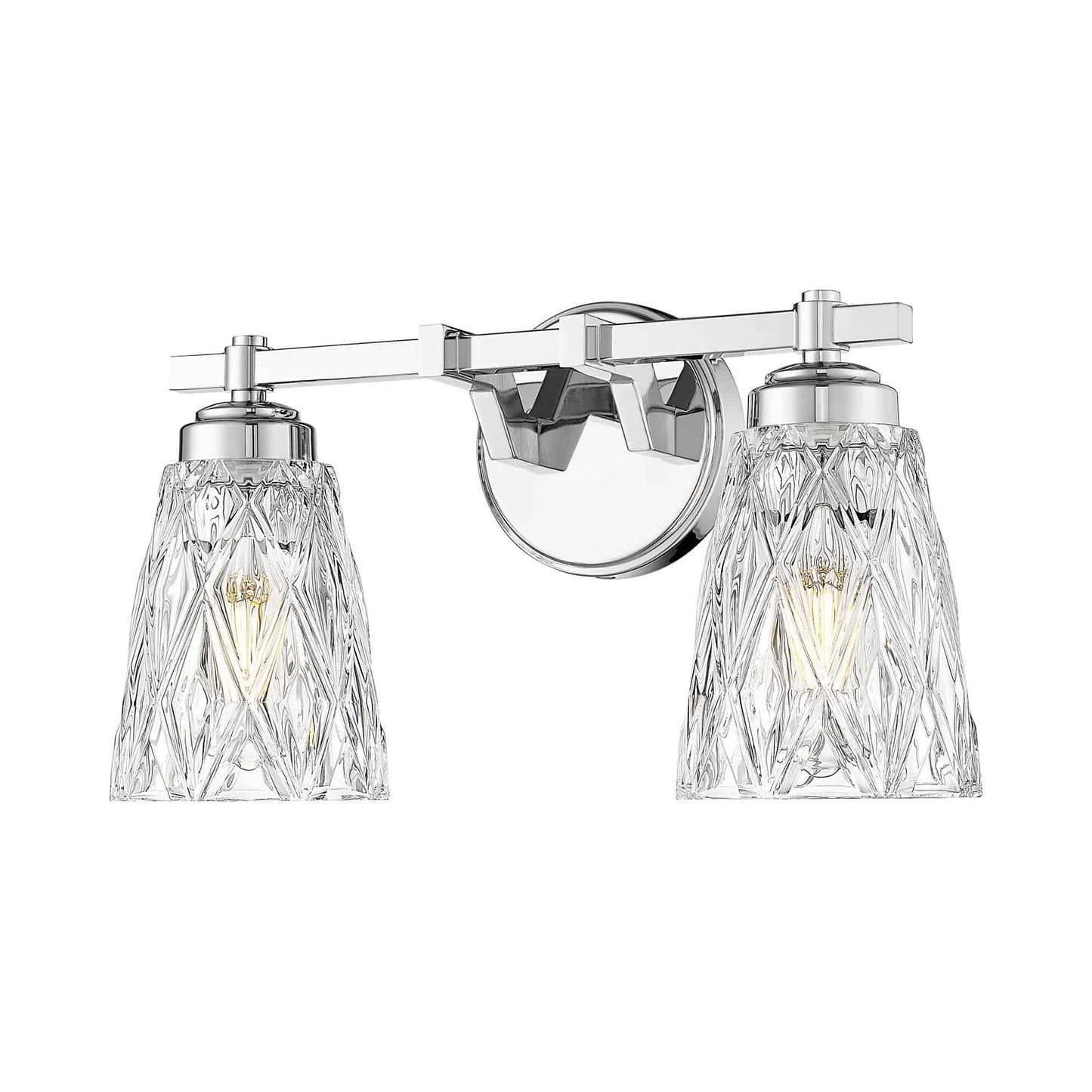 Andree Bath Vanity Light in Chrome (2-Light).