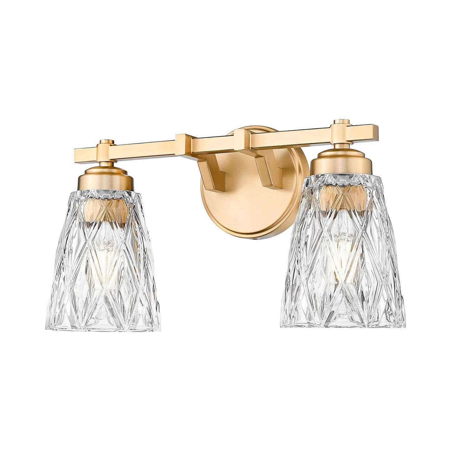 Andree Bath Vanity Light in Modern Gold (2-Light).