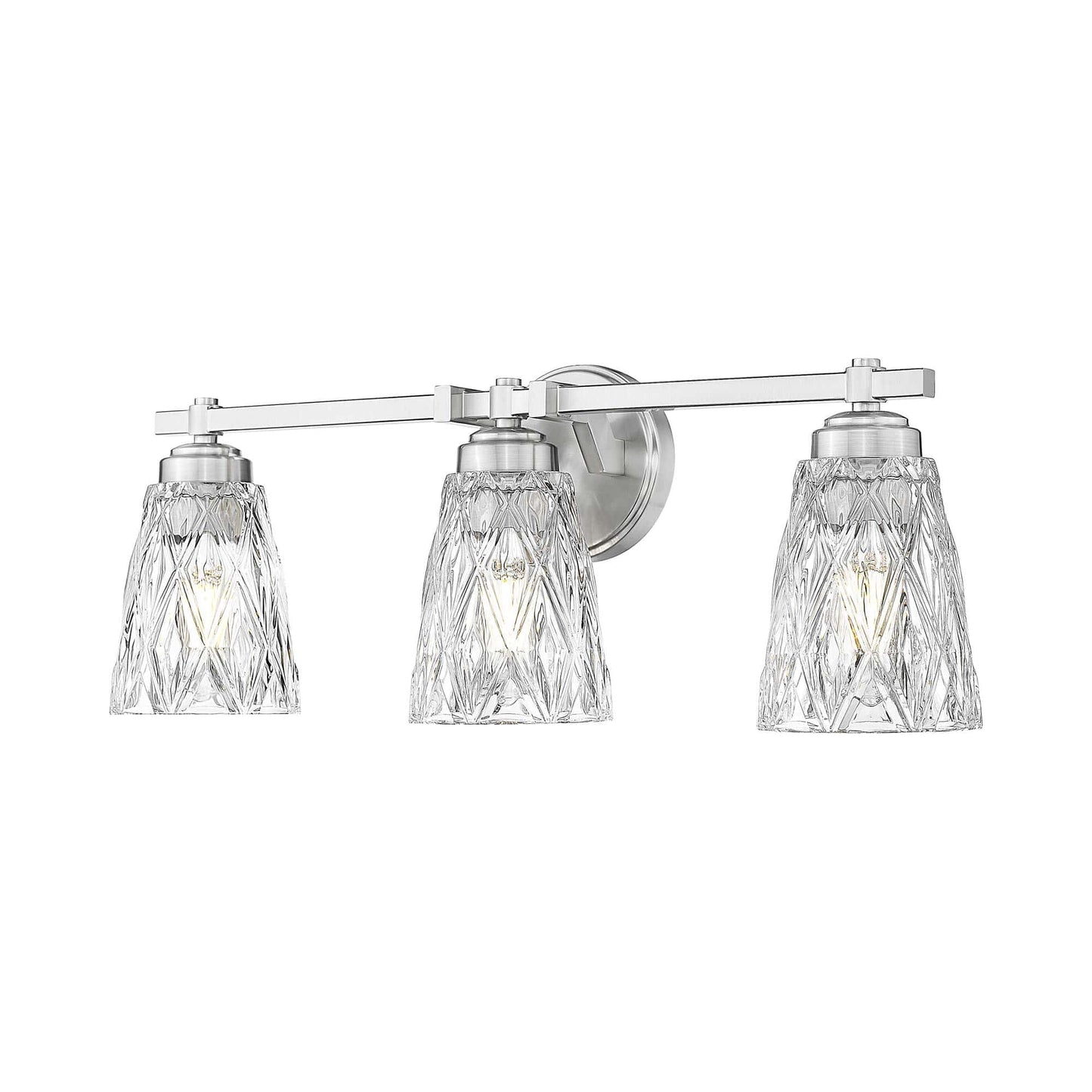 Andree Bath Vanity Light in Brushed Nickel (3-Light).