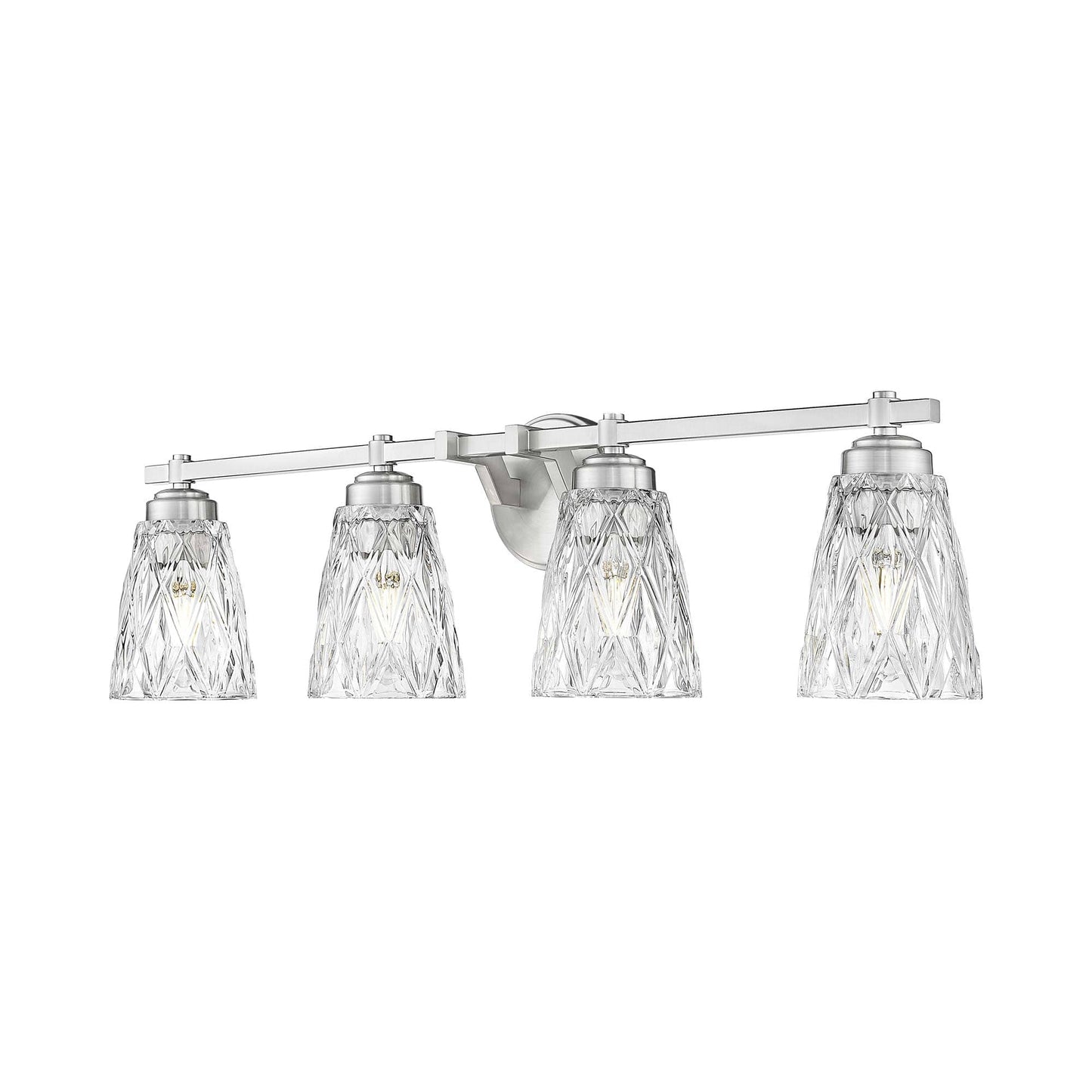 Andree Bath Vanity Light in Brushed Nickel (4-Light).