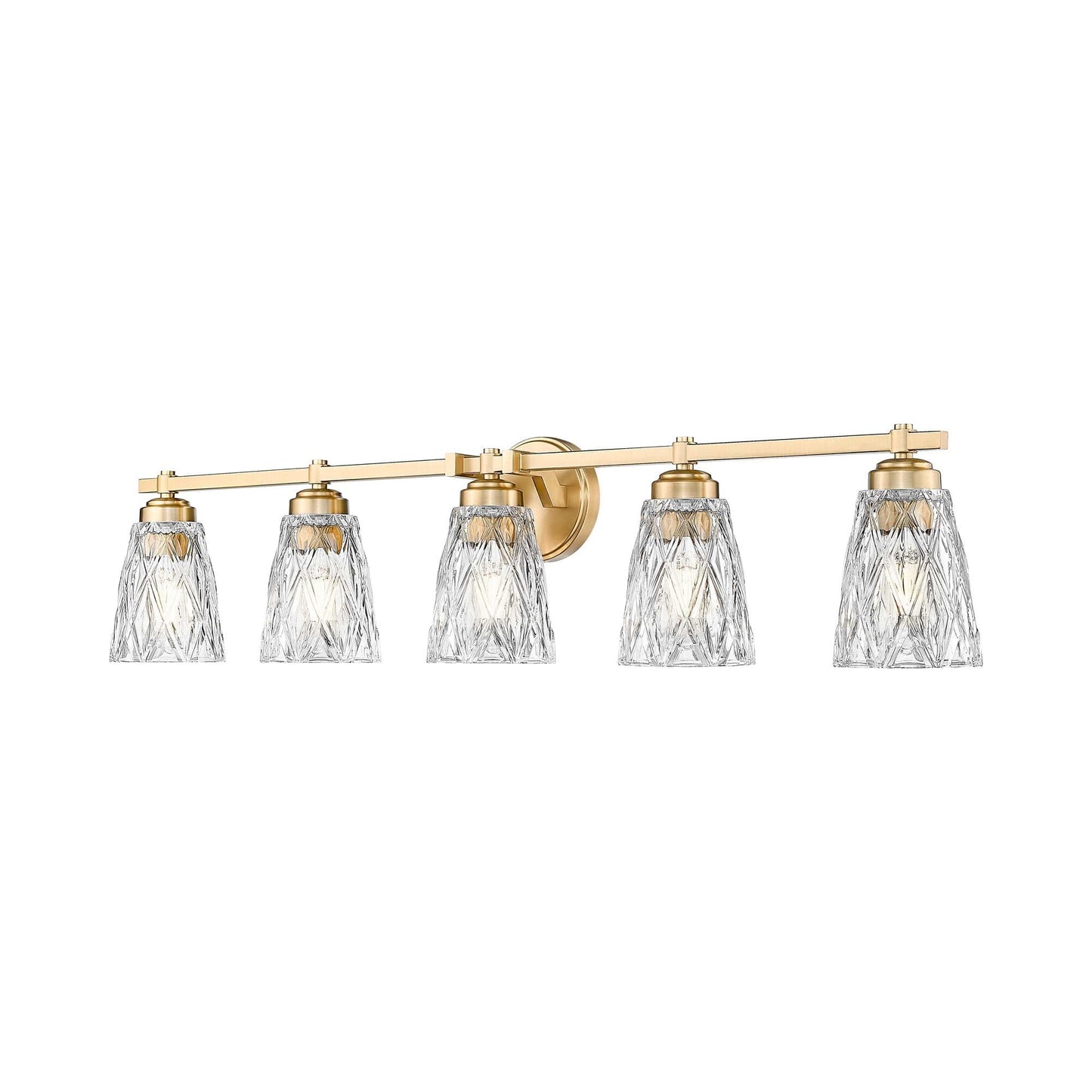 Andree Bath Vanity Light in Modern Gold (5-Light).