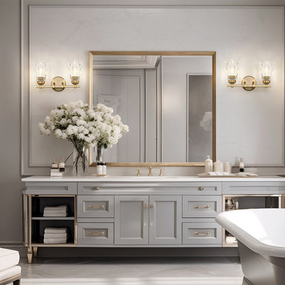Andree Bath Vanity Light in bathroom.