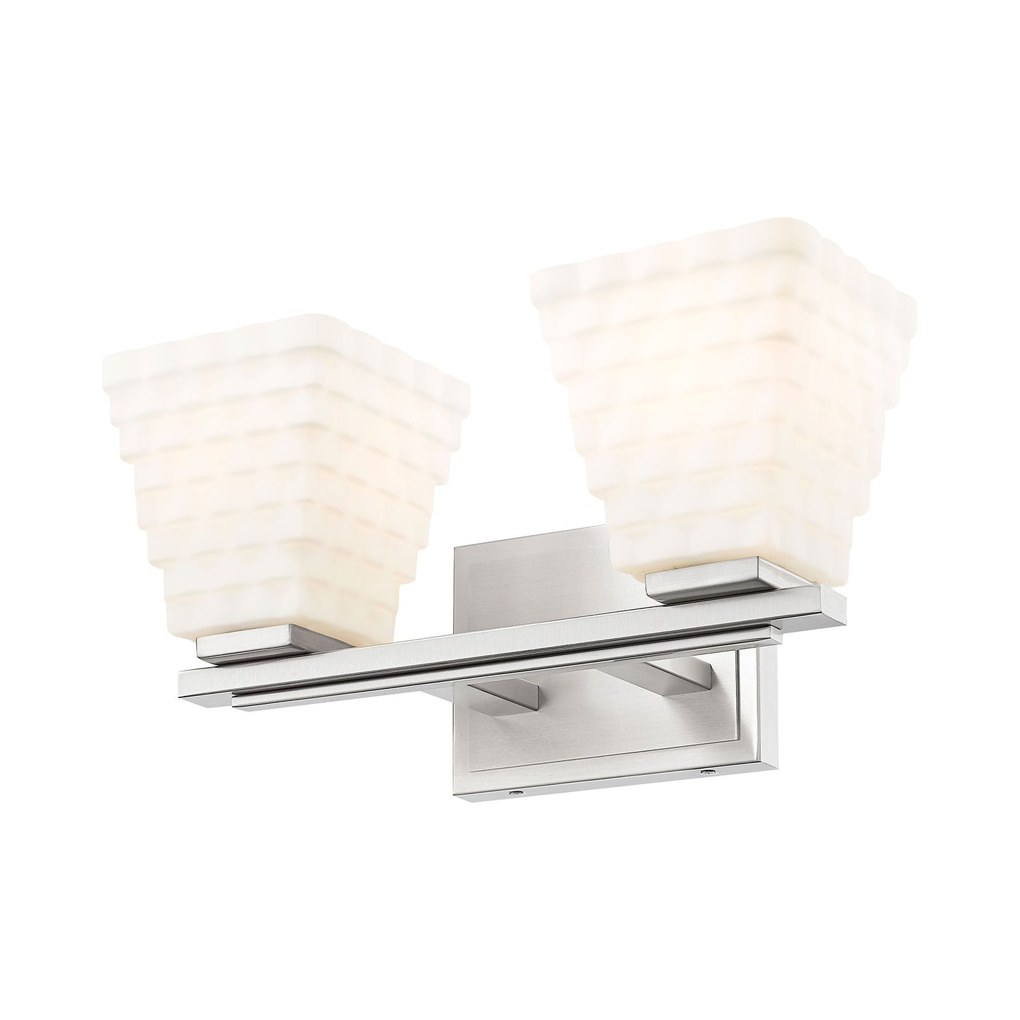 Annalise Bath Vanity Light in Brushed Nickel (2-Light).