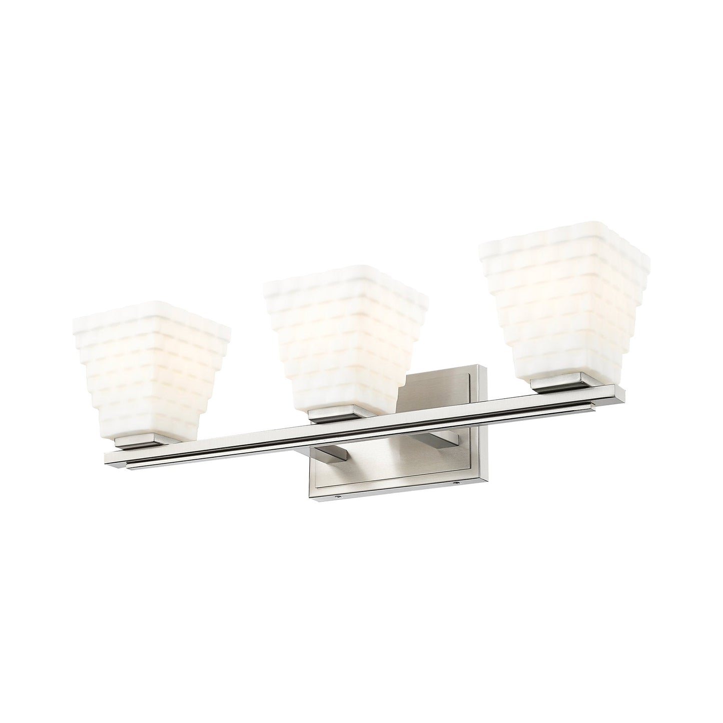 Annalise Bath Vanity Light in Brushed Nickel (3-Light).