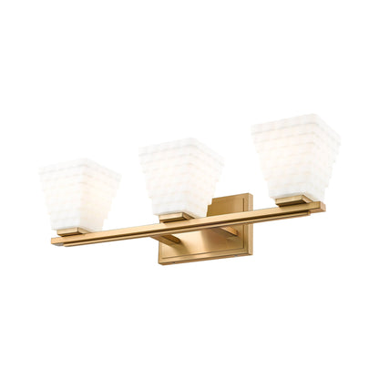 Annalise Bath Vanity Light in Modern Gold (3-Light).