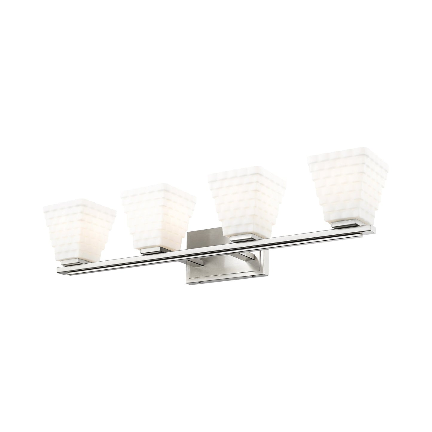 Annalise Bath Vanity Light in Brushed Nickel (4-Light).