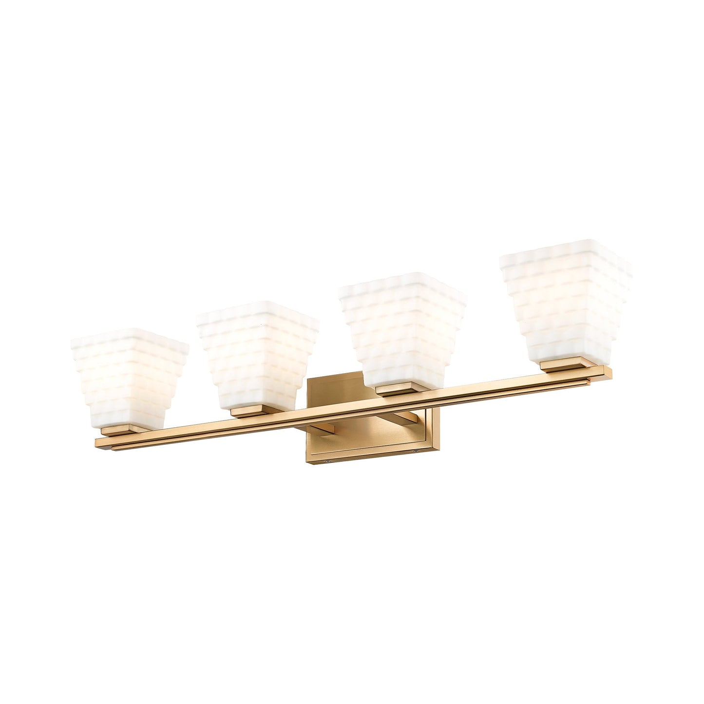 Annalise Bath Vanity Light in Modern Gold (4-Light).