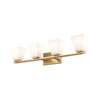 Annalise Bath Vanity Light in Modern Gold (4-Light).