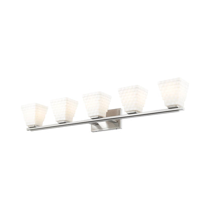 Annalise Bath Vanity Light in Brushed Nickel (5-Light).