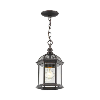 Annex Outdoor Pendant Light in Rust.