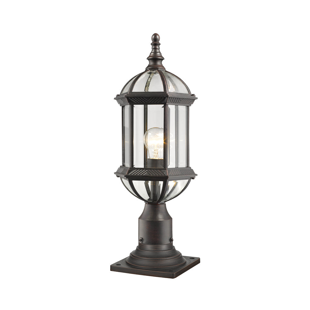 Annex Outdoor Pier Mount Light in Rust.