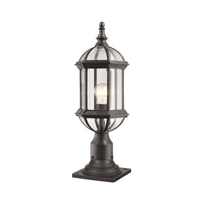 Annex Outdoor Pier Mount Light in Rust.