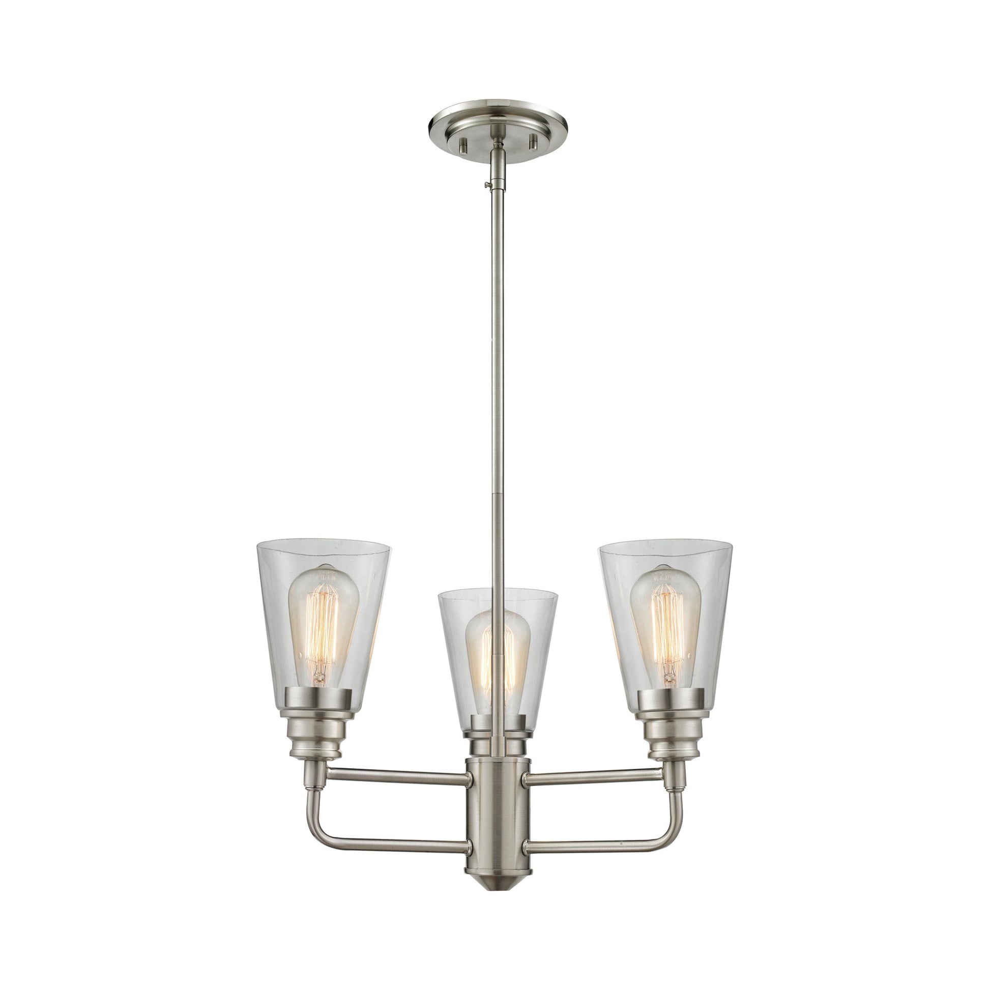 Annora Chandelier in Brushed Nickel (3-Light).