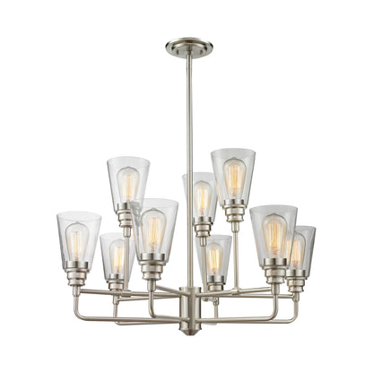 Annora Chandelier in Brushed Nickel (9-Light).