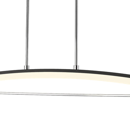 Arc Linear LED Chandelier in Detail.