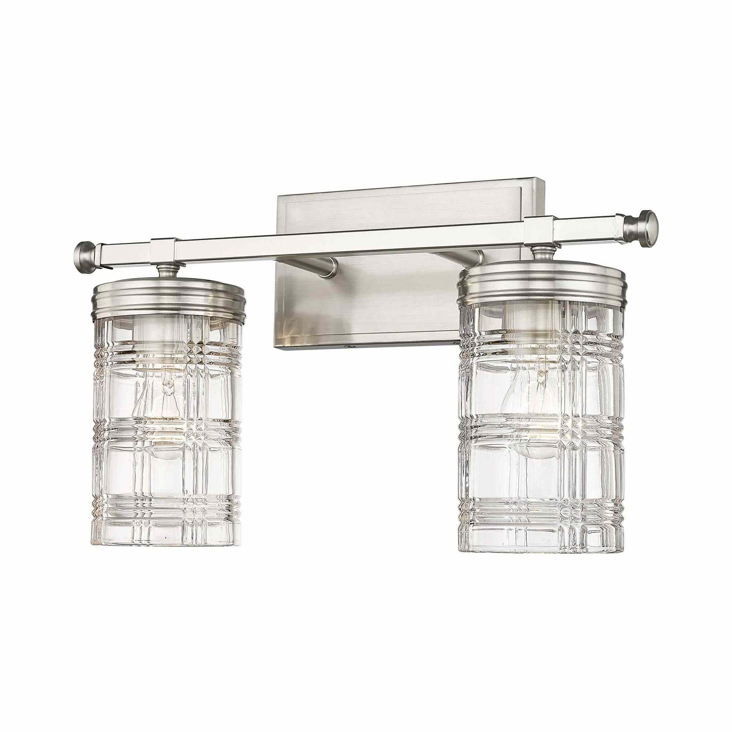Archer Bath Vanity Light in Brushed Nickel (2-Light).