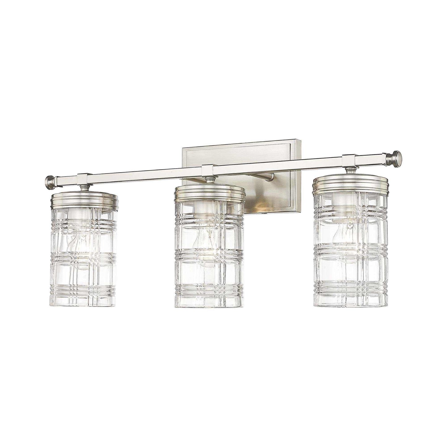 Archer Bath Vanity Light in Brushed Nickel (3-Light).