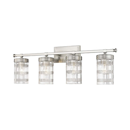 Archer Bath Vanity Light in Brushed Nickel (4-Light).