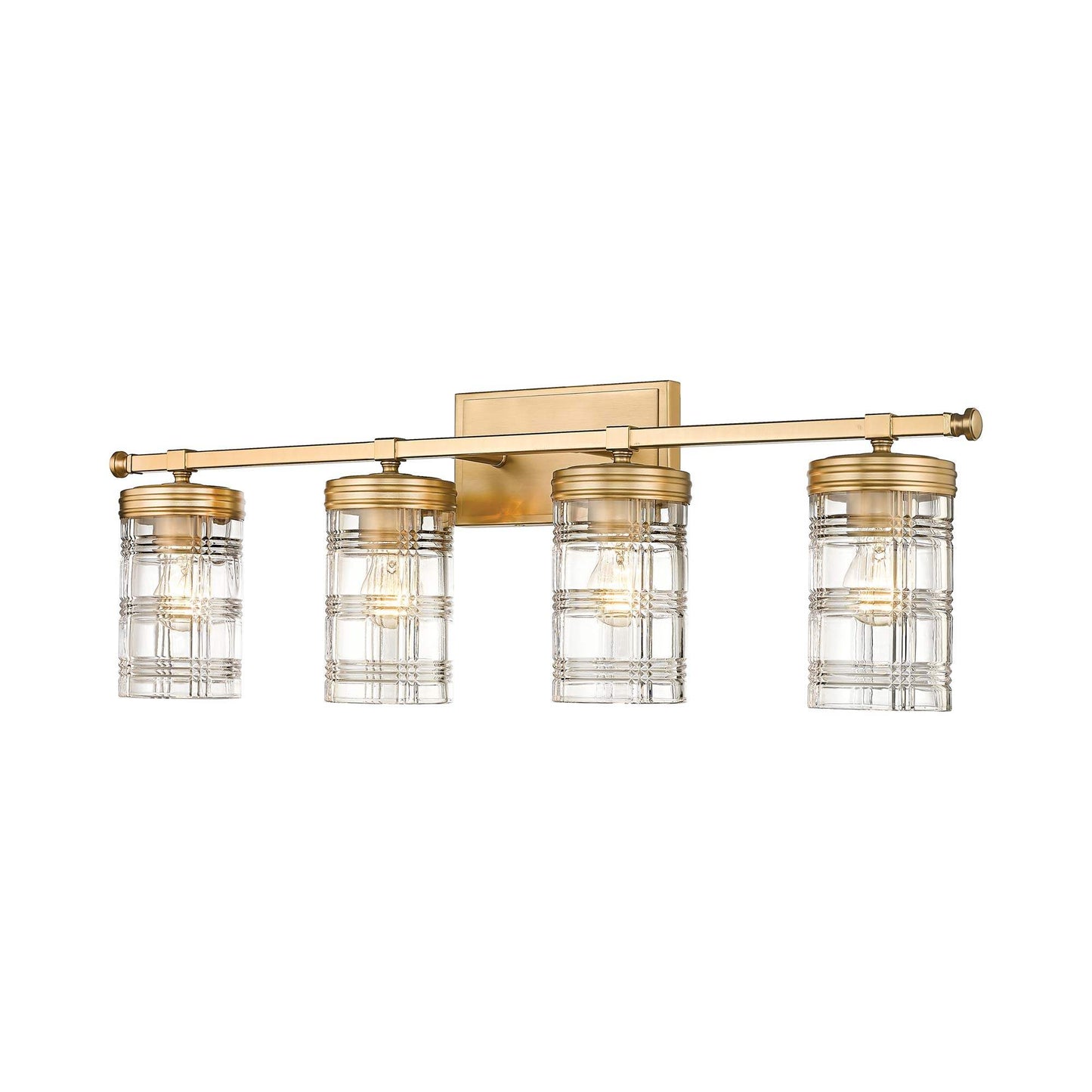 Archer Bath Vanity Light in Heirloom Gold (4-Light).