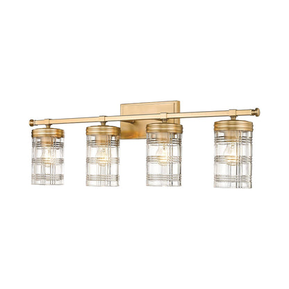Archer Bath Vanity Light in Heirloom Gold (4-Light).