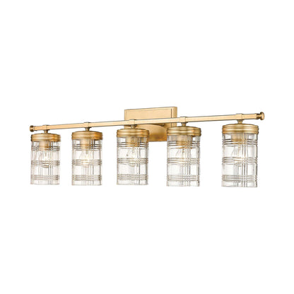 Archer Bath Vanity Light in Heirloom Gold (5-Light).